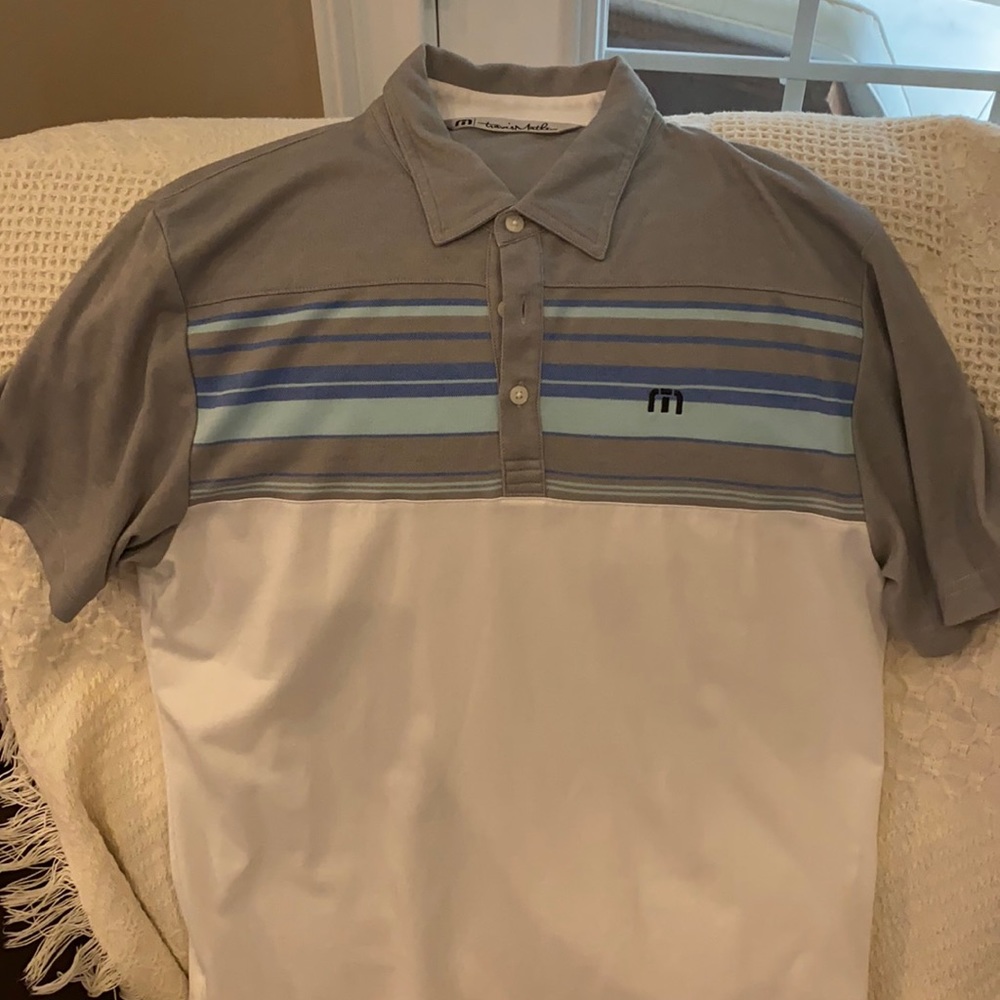 EUC Size M Travis Mathew colorblock polo